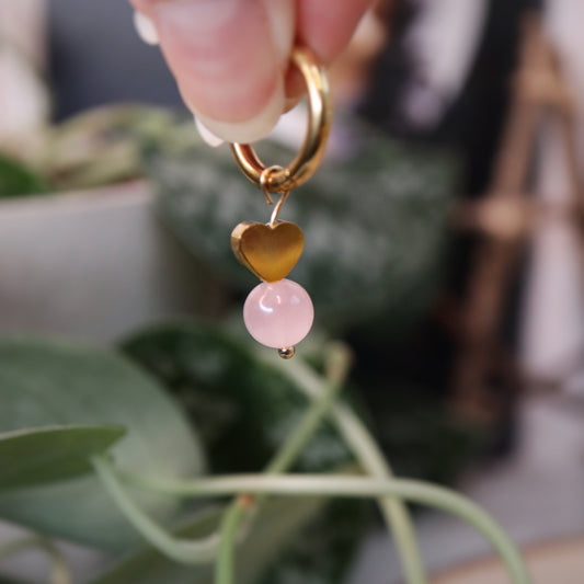 Mix & match☽ Cœur et quartz rose