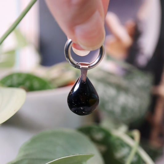 Mix & match☽ Goutte tourmaline noire