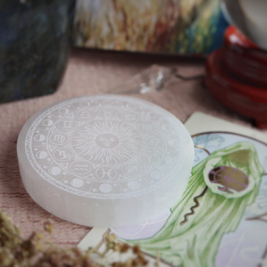 Plaque zodiaque☽ Sélénite