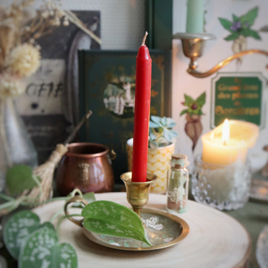 Bougie de sorcellerie☽ rouge