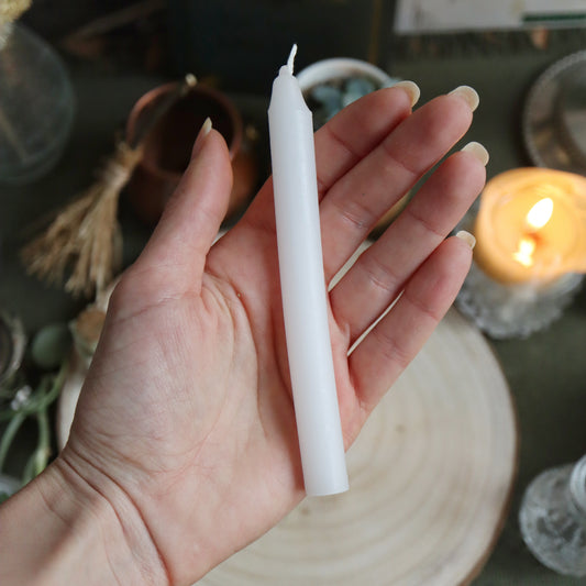Bougie de sorcellerie☽ blanche
