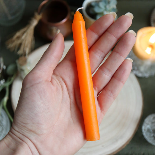 Bougie de sorcellerie☽ orange