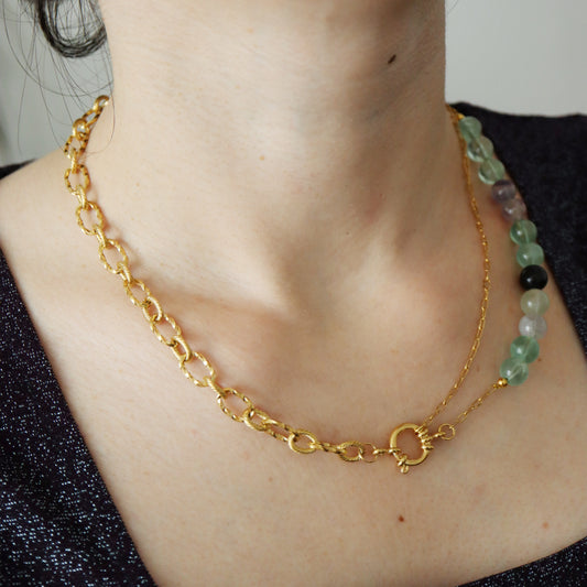 Collier Chaotic Witch☽ Doré