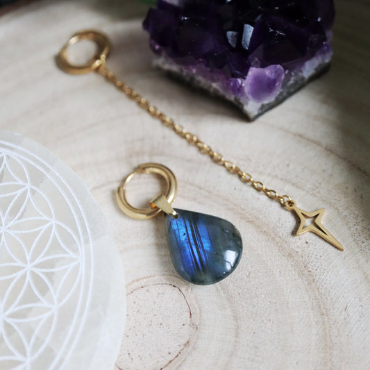 Boucles d'oreilles Cosmic Tears ☽ Dorées