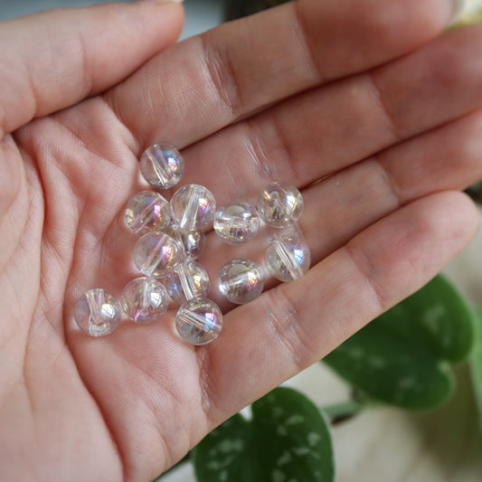 Mix & match☽ Perle Quartz aura 8mm