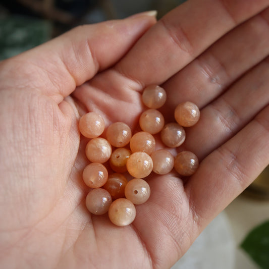 Mix & match☽ Perle pierre de soleil 8mm