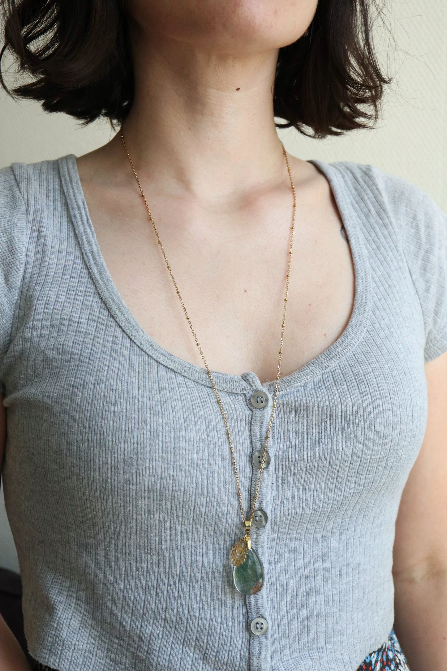 Talisman d’éveil spirituel ☽ Lodolite & troisième œil