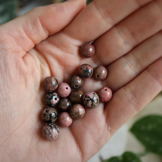 Mix & match☽ Perle rhodonite 8mm