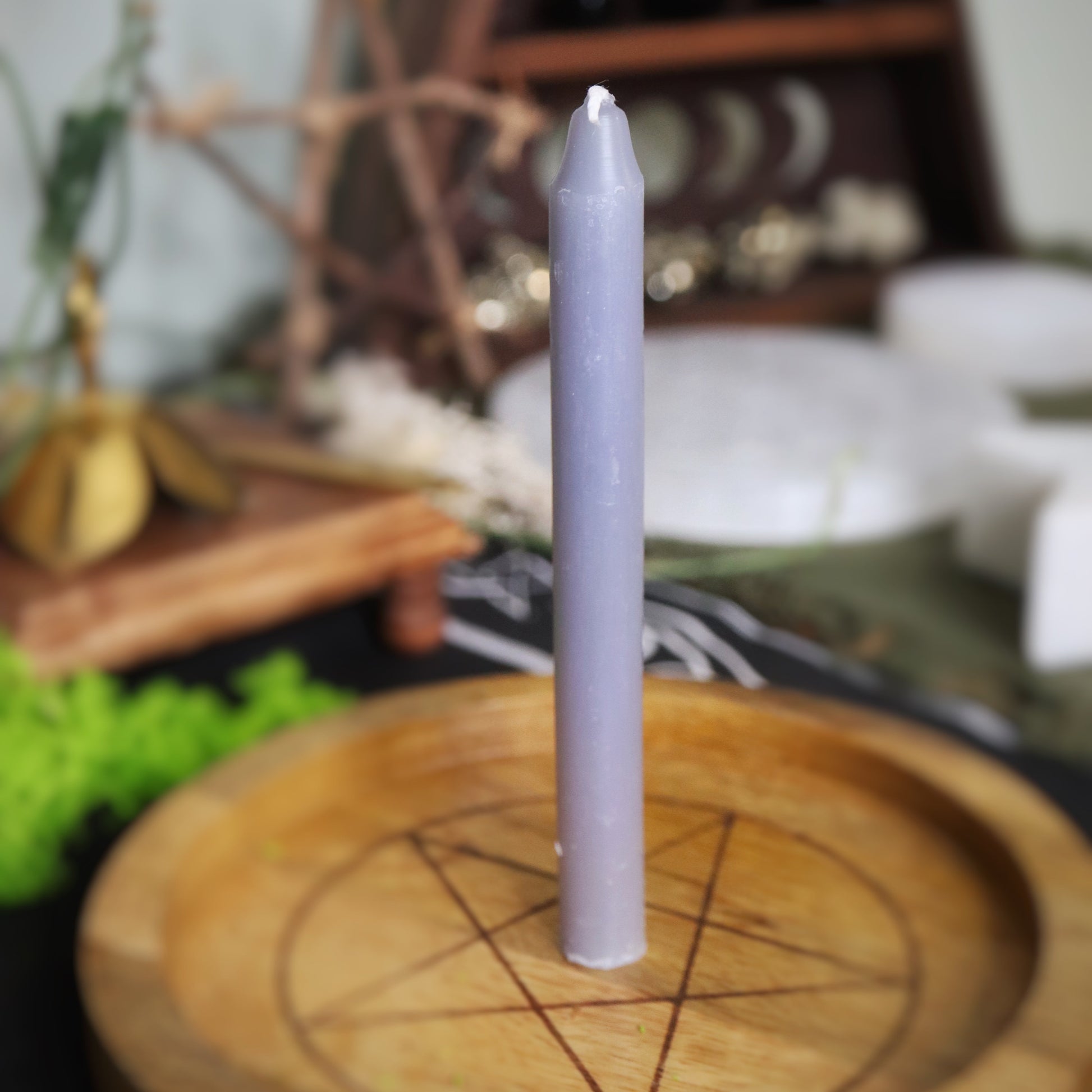 Bougie de sorcellerie grise