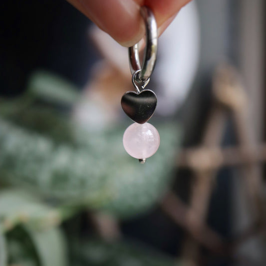 Mix & match☽ Cœur et quartz rose