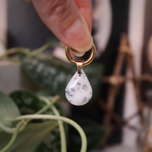 Mix & match☽ Goutte agate dendritique