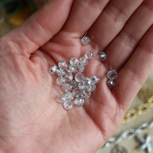 Mix & match☽ Perle quartz miroir 6 mm