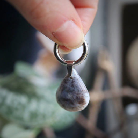 Mix & match☽ Goutte agate dendritique