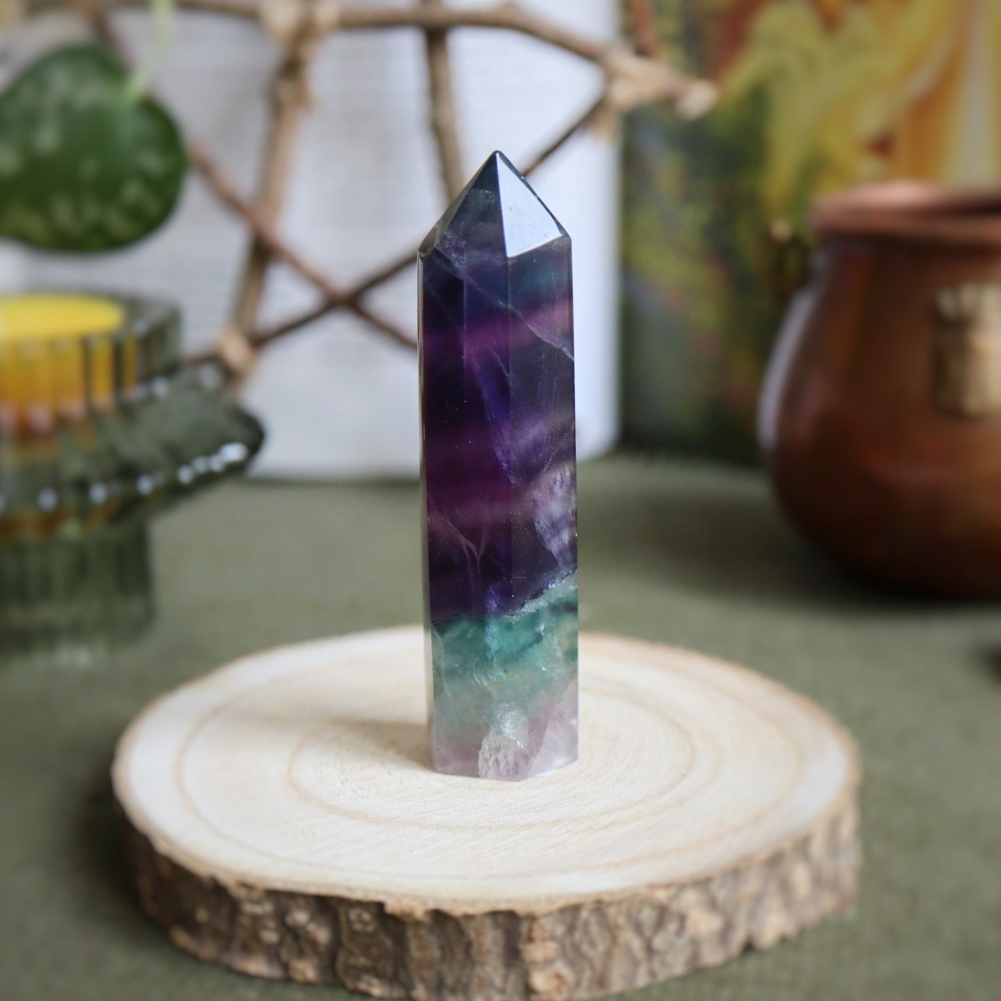 Pointe de fluorite