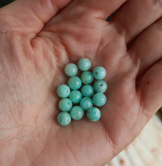 Mix & match☽ Perle Amazonite 6mm
