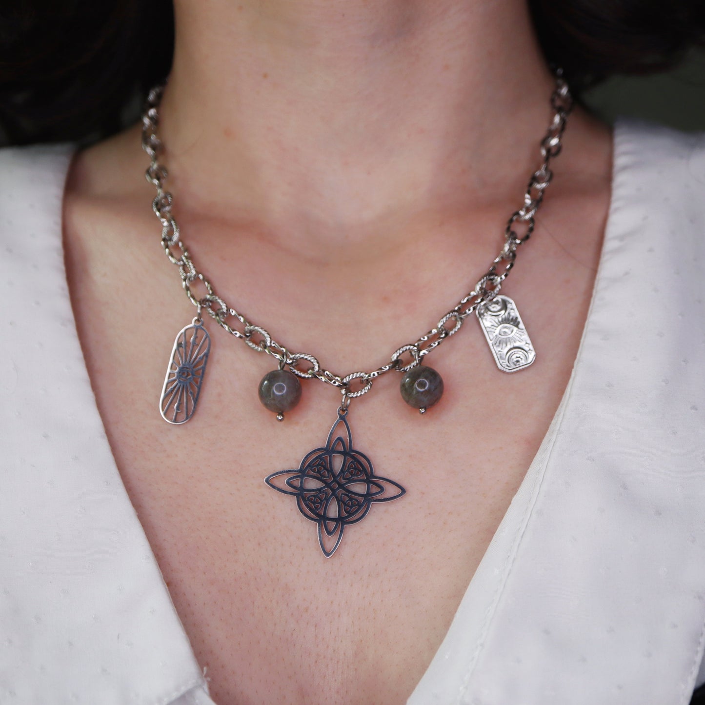 Collier Mix & Match argent