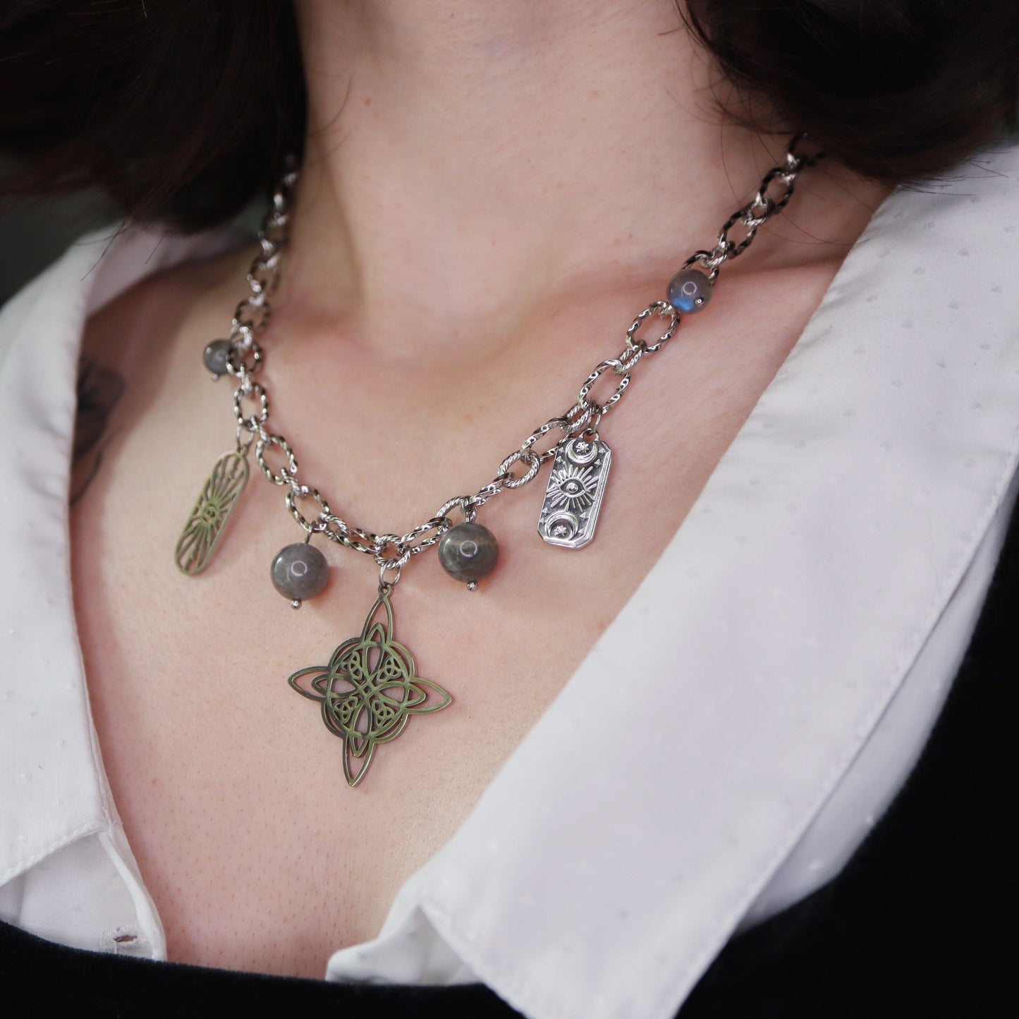 Collier Mix & Match argent
