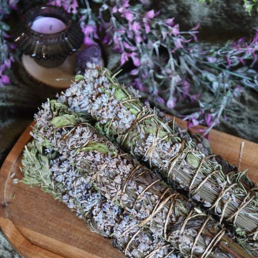 Smudge Rituel des Sorcières ☽ Romarin, Sariette, Lavande & Menthe