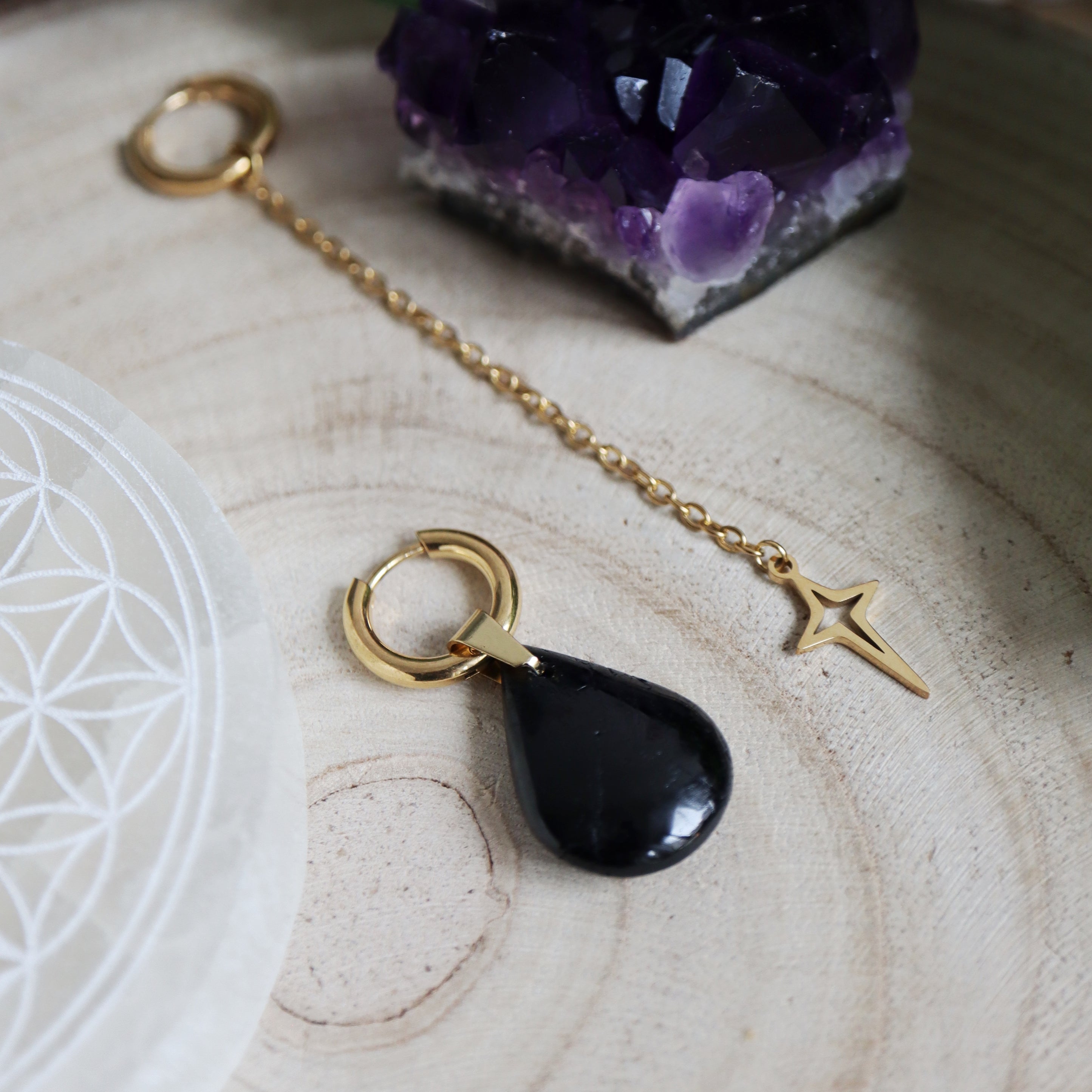 Cosmic Tears tourmaline noire